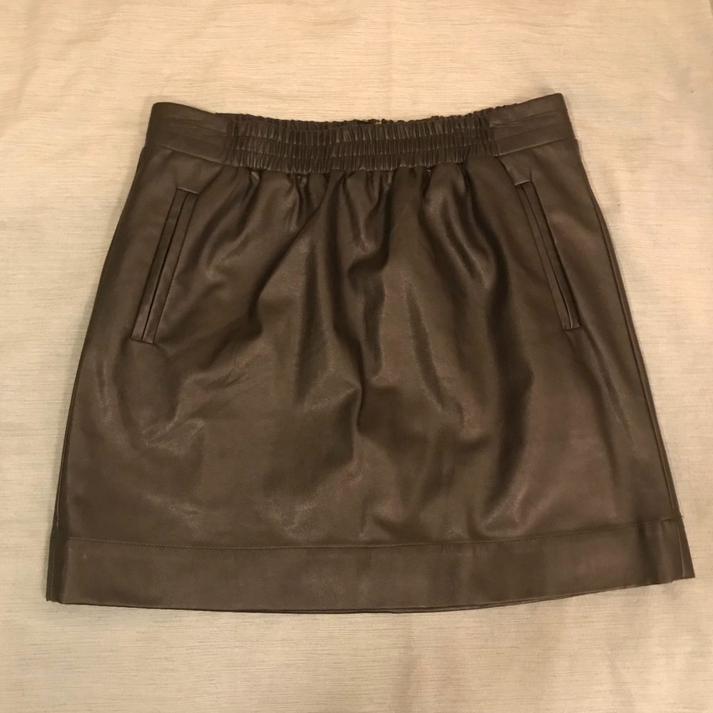 LOFT pleather skirt